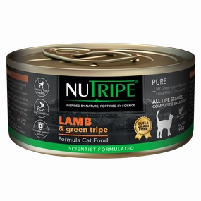 Nutripe Cat Gum & Grain Free Pure Lamb & Green Tripe 95g