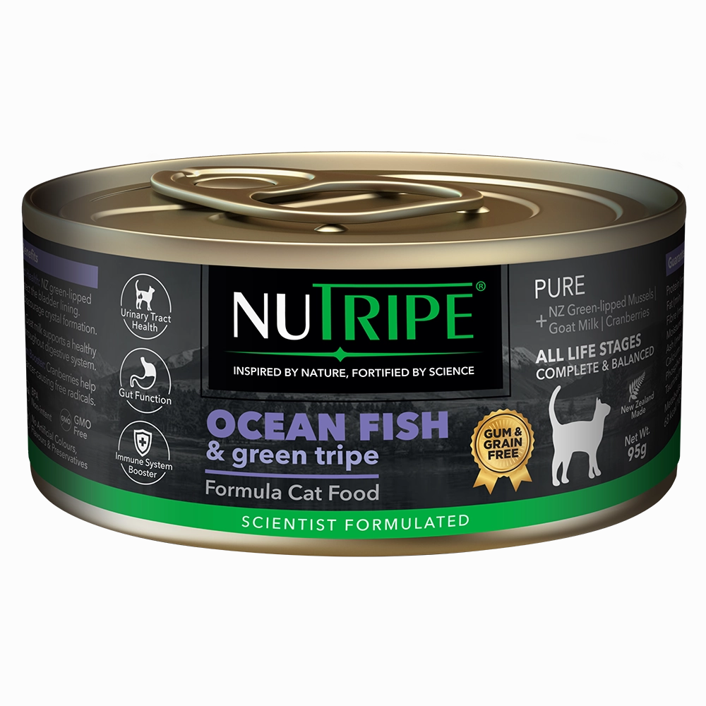 Nutripe Cat Gum & Grain Free Pure Ocean Fish & Green Tripe 95g