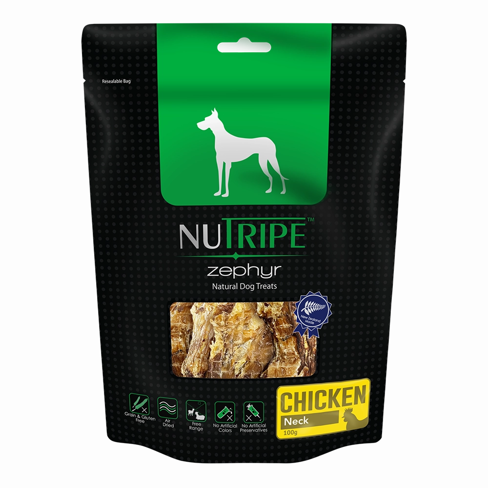 Nutripe Dog Zephyr Air-Dried Chicken Neck 100g