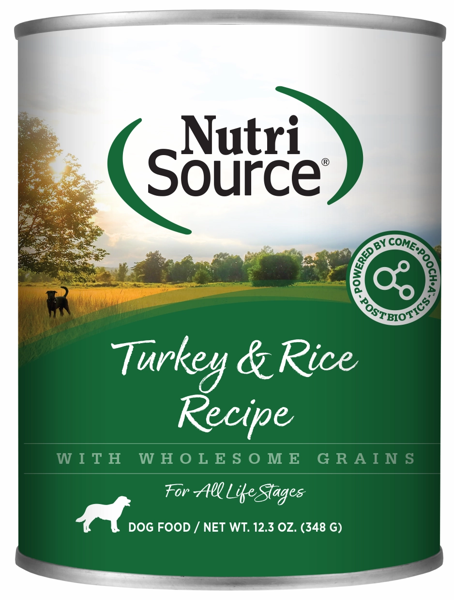 NutriSource Turkey & Rice Canned Dog Food