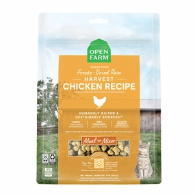 OPEN FARM Freeze-Dried Raw Harvest Chicken Recipe for Cats