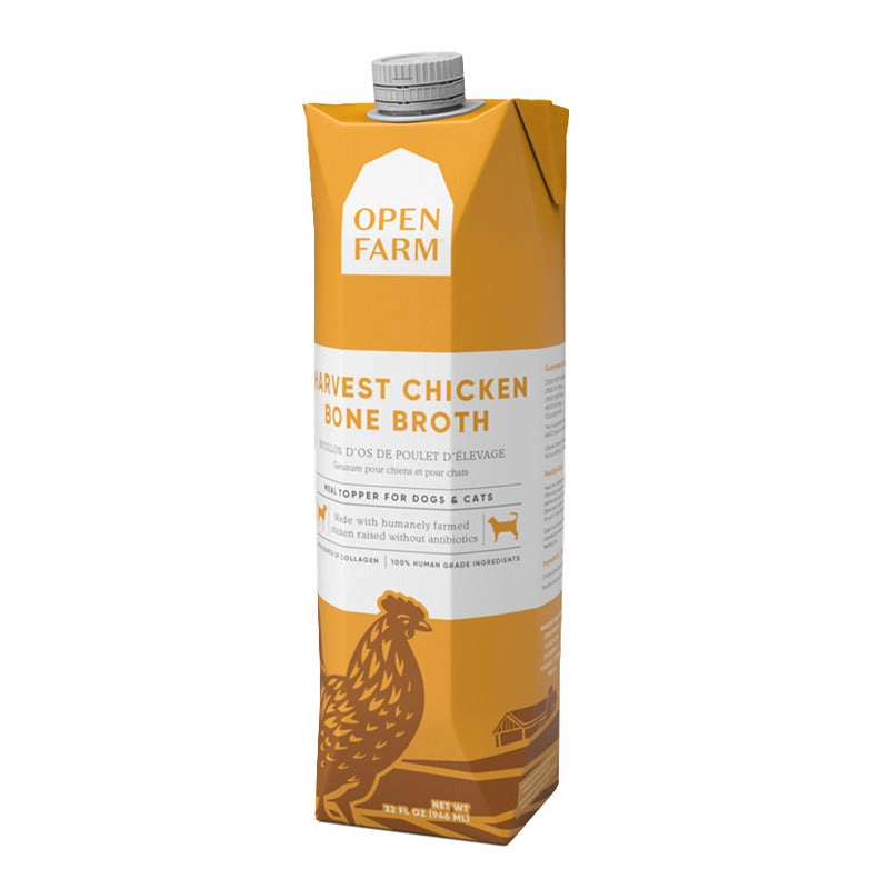 OPEN FARM Harvest Chicken Bone Broth for Dogs & Cats