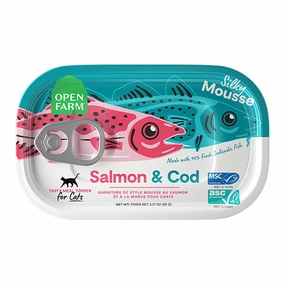 OPEN FARM Salmon & Cod Mousse Meal Topper for Cats