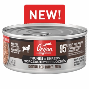 Orijen Regional Red Chunks & Shreds Entre Canned Cat Food, 5.5oz