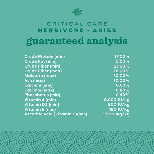Oxbow Critical Care Herbivore; Anise