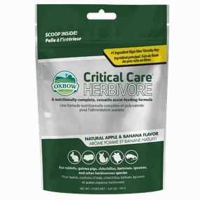 Oxbow Critical Care Herbivore; Apple-Banana