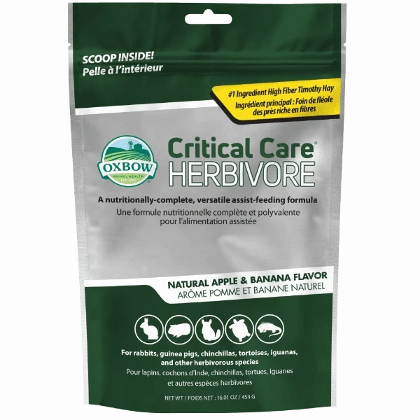 Oxbow Critical Care Herbivore; Apple-Banana