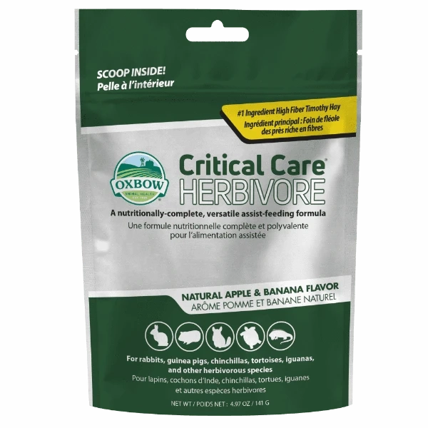 Oxbow Critical Care Herbivore; Apple-Banana