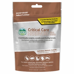 Oxbow Critical Care Herbivore; Fine Grind Papaya