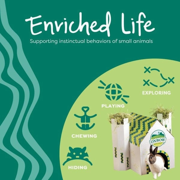 Oxbow Enriched Life - Rectangle Litter Pan with Removable Shield