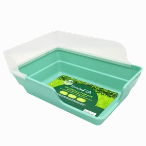 Oxbow Enriched Life - Rectangle Litter Pan with Removable Shield
