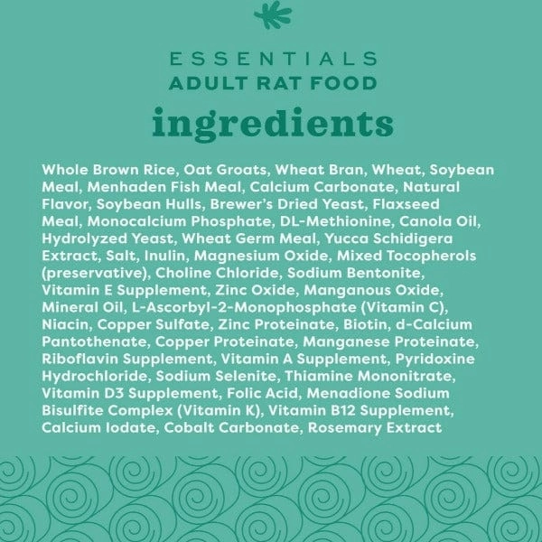 Oxbow Essentials Adult Rat Food