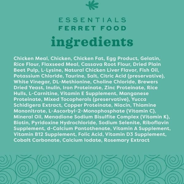 Oxbow Essentials Ferret Food, 4lb
