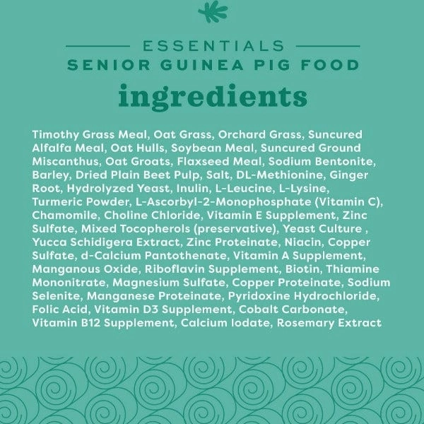 Oxbow Essentials Senior Guinea Pig Food