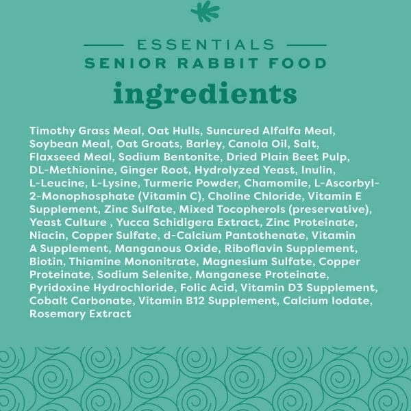 Oxbow Essentials Senior Rabbit Food