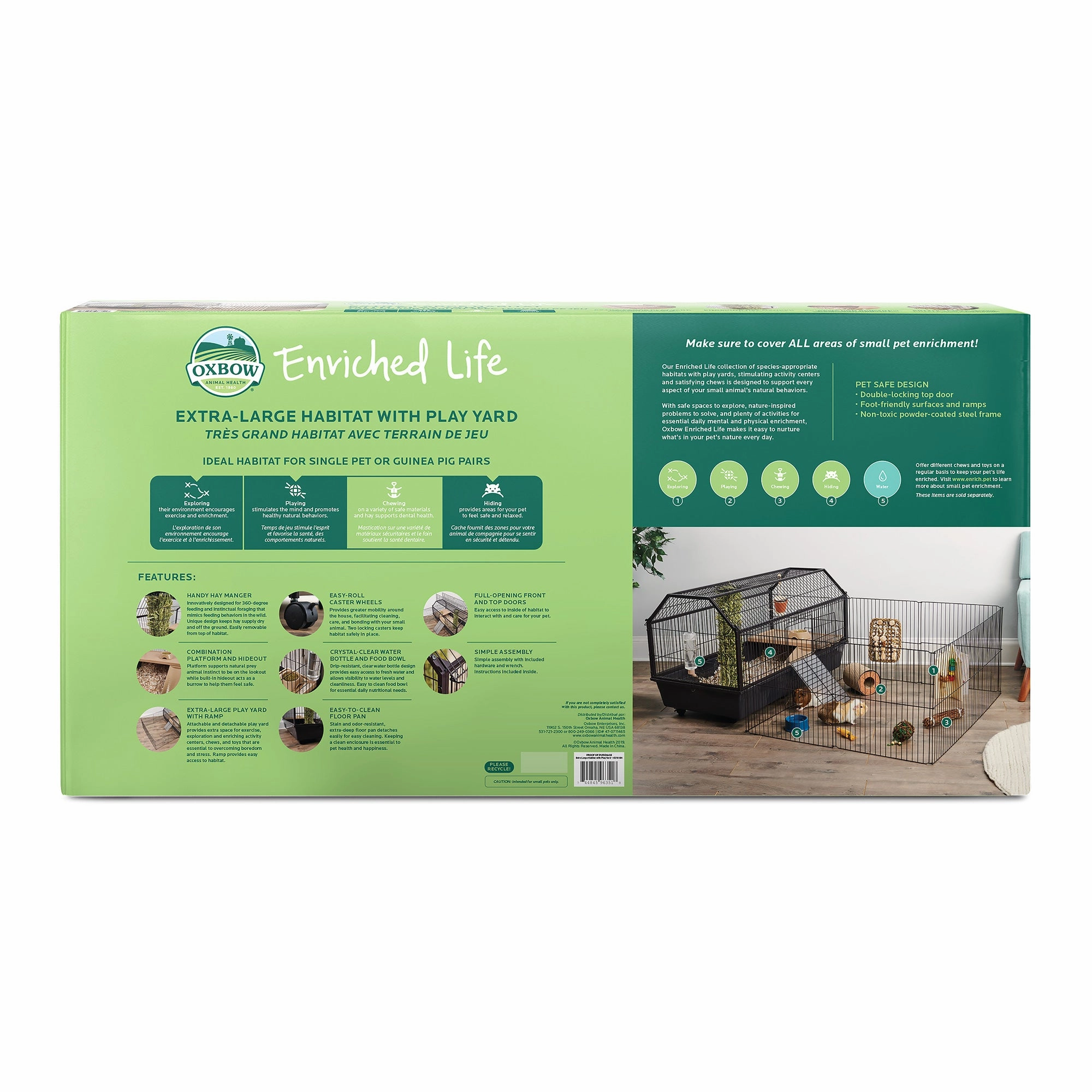 Oxbow Extra Large Habitat with Play Yard