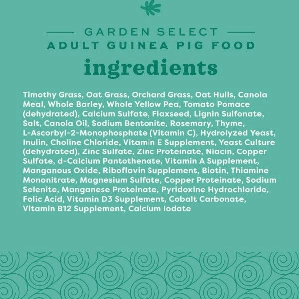 Oxbow Garden Select Adult Guinea Pig Food
