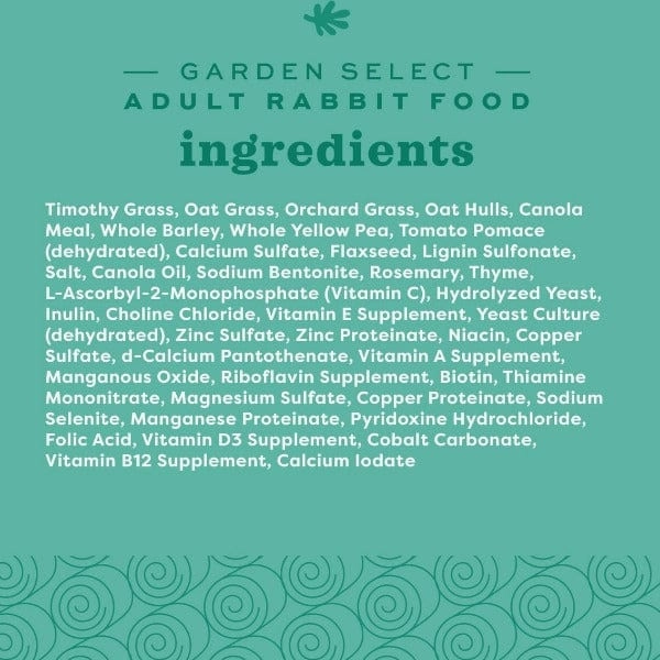 Oxbow Garden Select Adult Rabbit Food