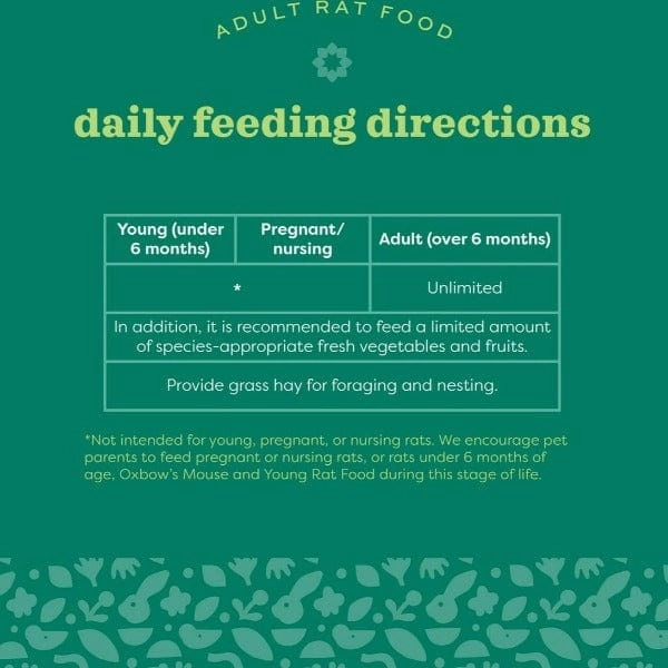 Oxbow Garden Select Adult Rat Food