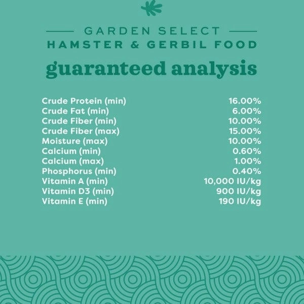 Oxbow Garden Select Hamster & Gerbil Food