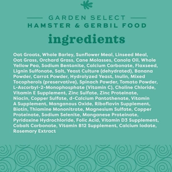 Oxbow Garden Select Hamster & Gerbil Food