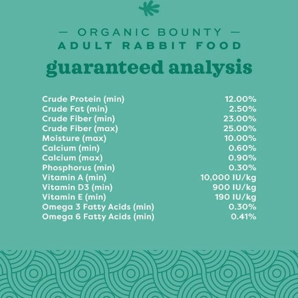 Oxbow Organic Bounty Adult Rabbit Food