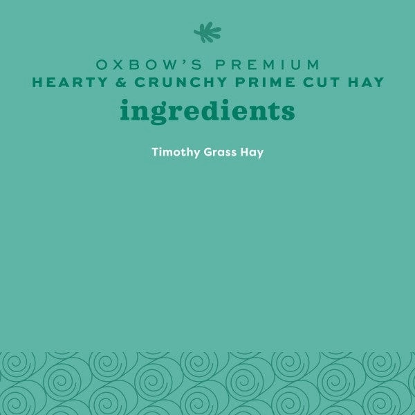 Oxbow Prime Cut Hay; Hearty & Crunchy