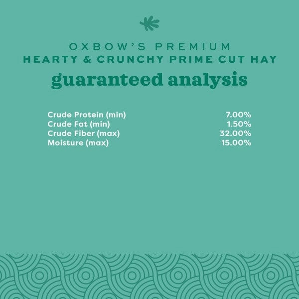 Oxbow Prime Cut Hay; Hearty & Crunchy