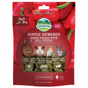 Oxbow Simple Rewards Baked Treats with Bell Peppers