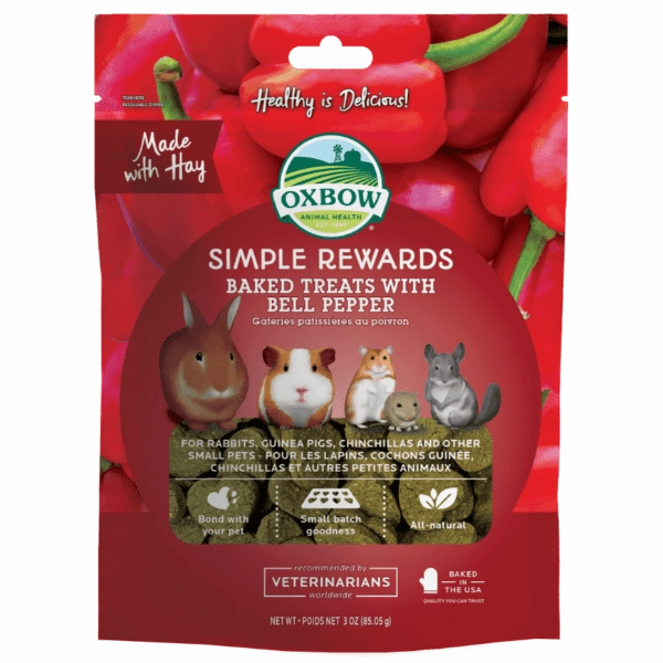 Oxbow Simple Rewards Baked Treats with Bell Peppers