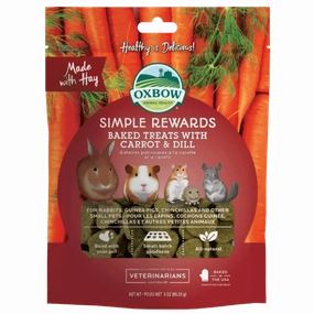 Oxbow Simple Rewards Baked Treats with Carrot & Dill