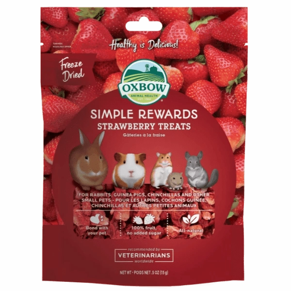 Oxbow Simple Rewards Freeze Dried Strawberry Treats