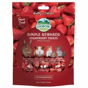 Oxbow Simple Rewards Freeze Dried Strawberry Treats