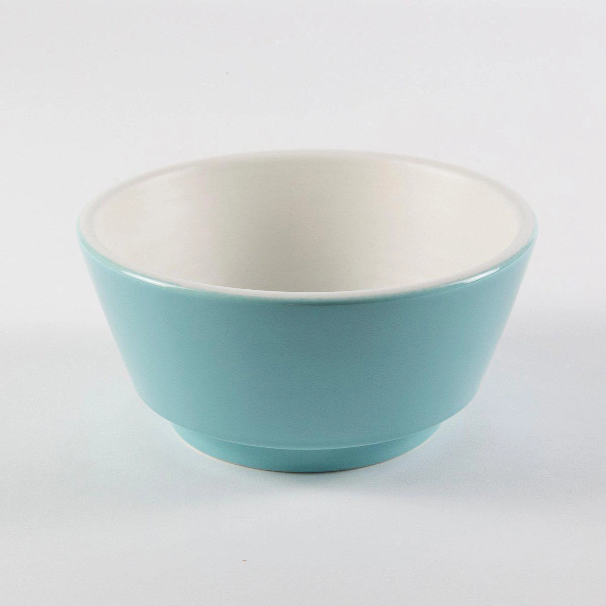 Pale Blue And Pappa Dog Food Bowl