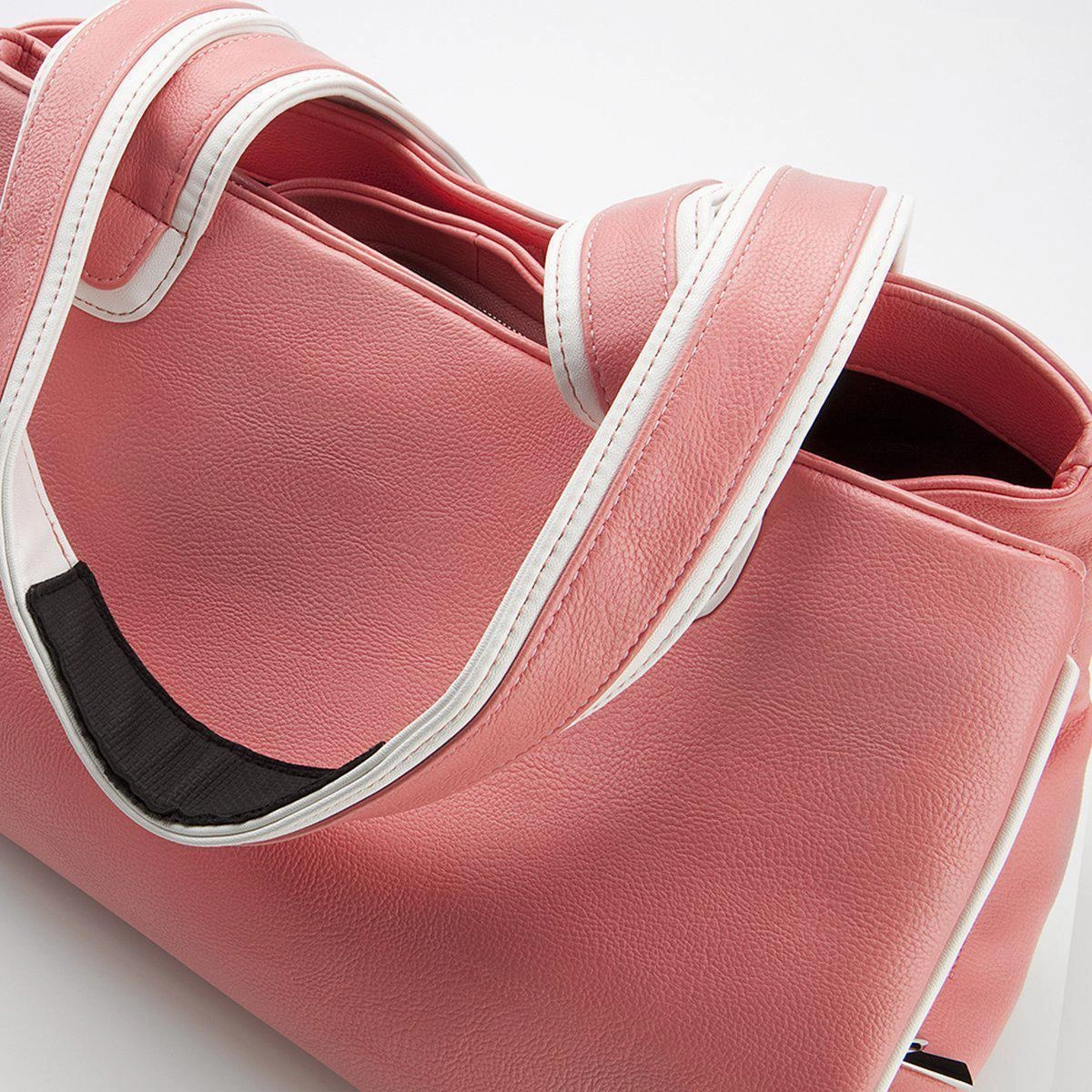 Pampered Poodle Rescue Me Tote Faux Leather Dog Carrier Pink