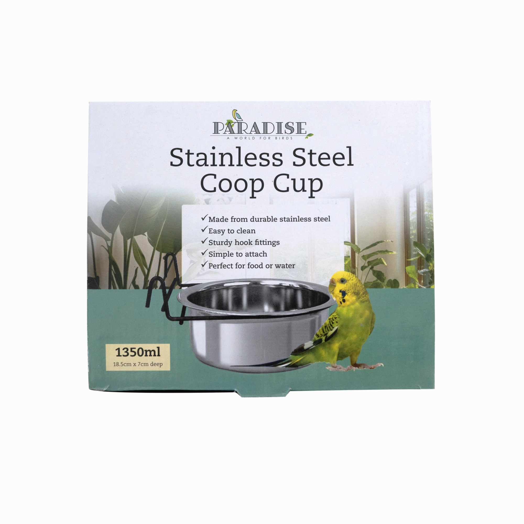 Paradise - Stainless Steel Coop Cup with Hook (1350ml)