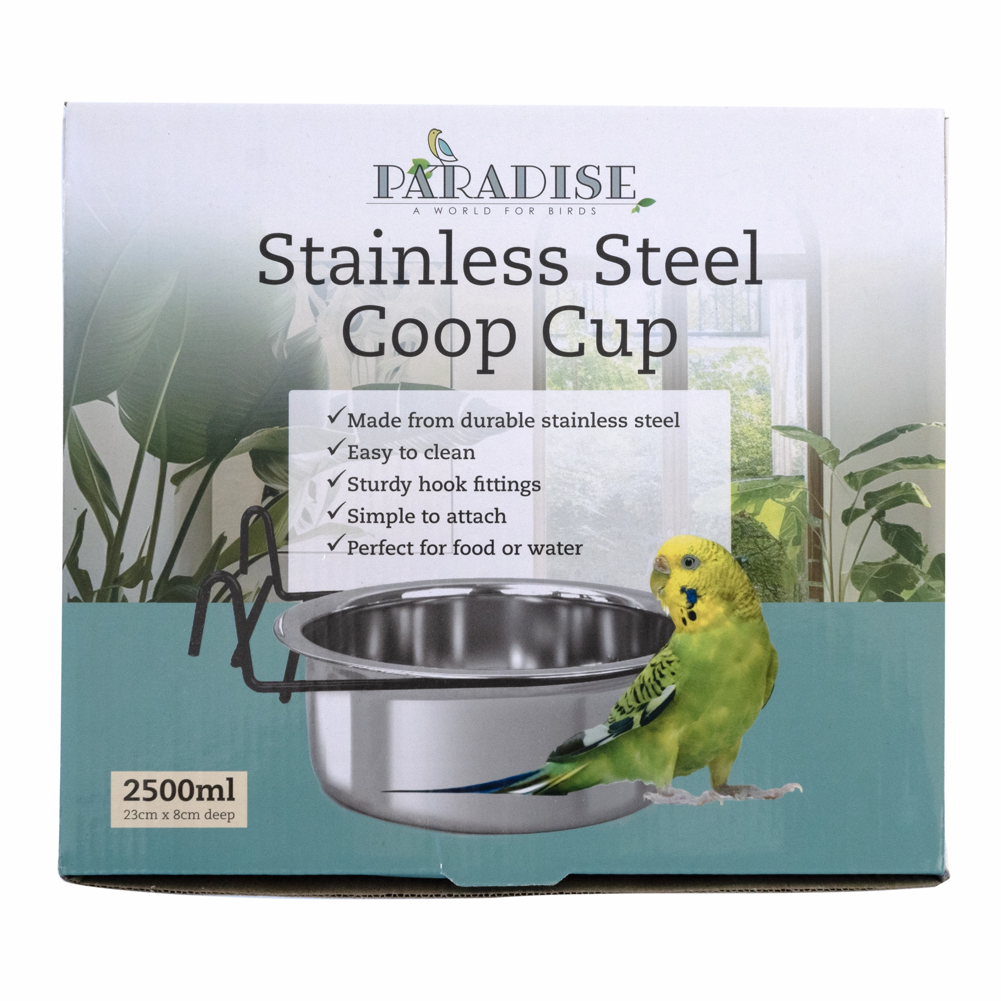 Paradise - Stainless Steel Coop Cup with Hook (2500ml)