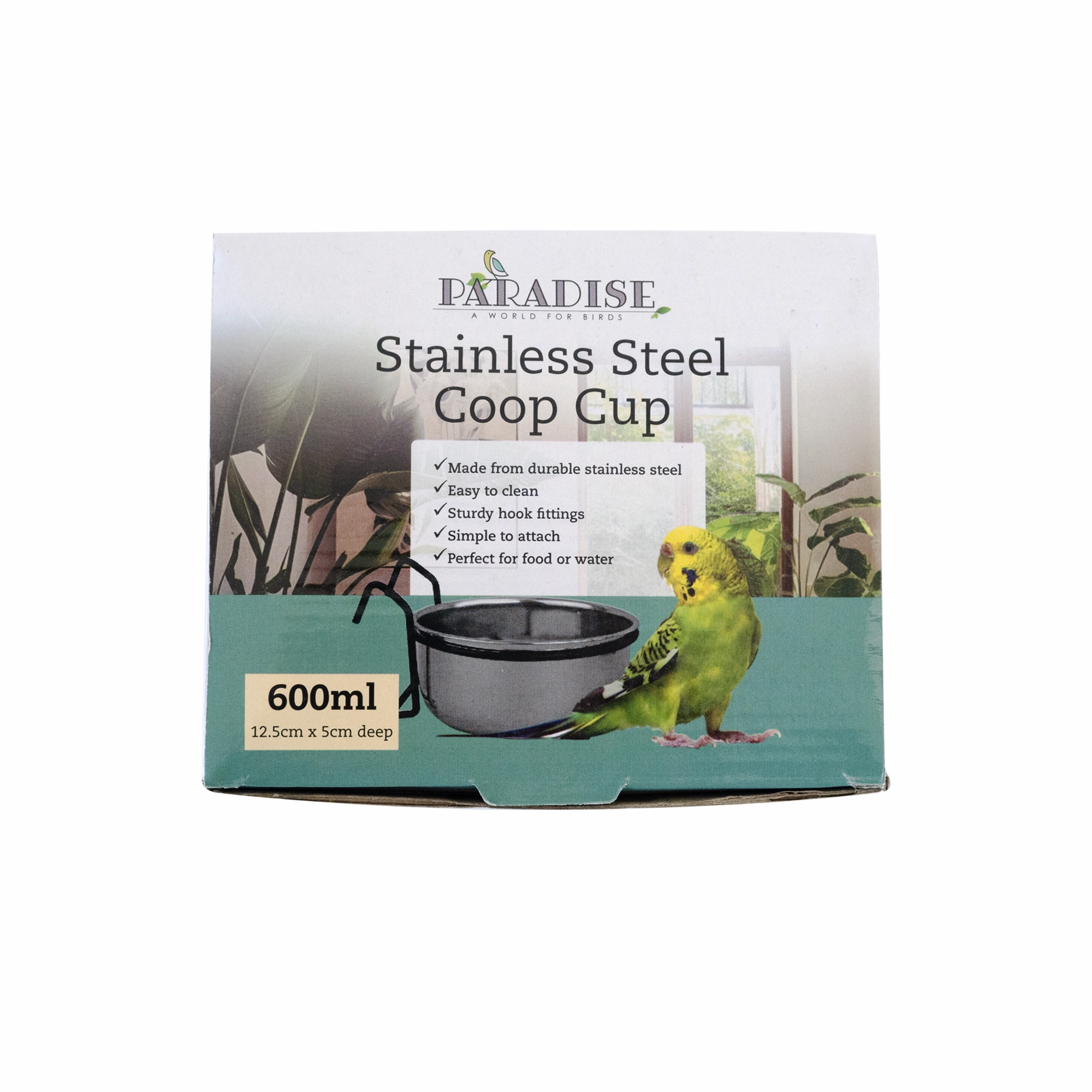 Paradise - Stainless Steel Coop Cup with Hook (600ml)