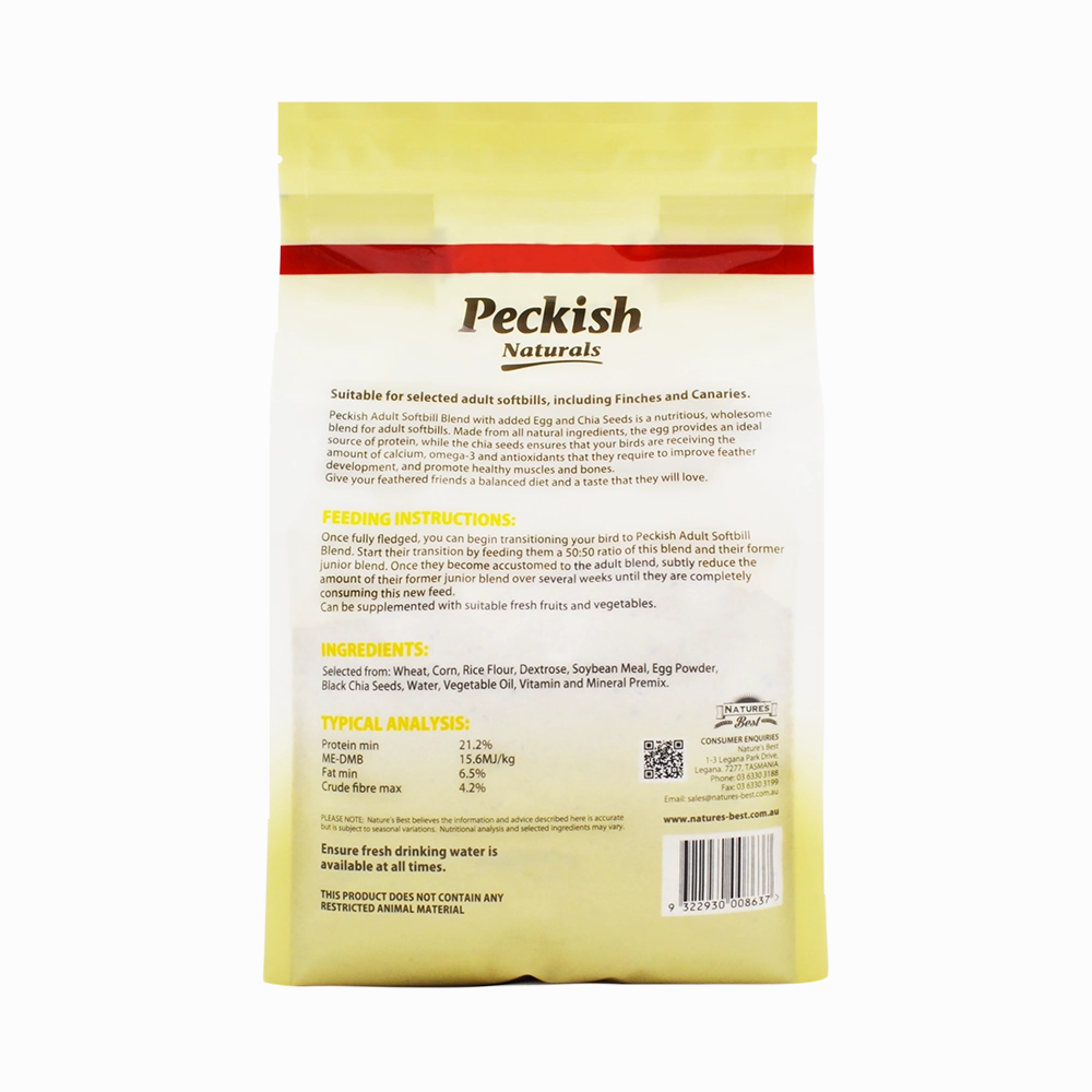 Peckish - Adult Softbill Blend Egg & Chia Seeds (2kg)