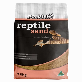 Peckish - Coastal White Reptile Sand (7.5kg)