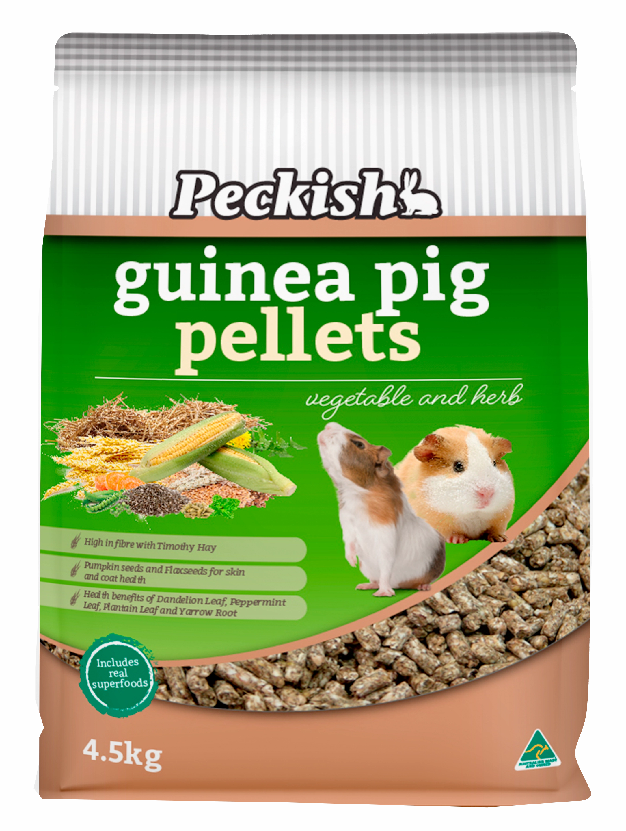Peckish - Guinea Pig Pellets Vegetable & Herb (4.5kg)