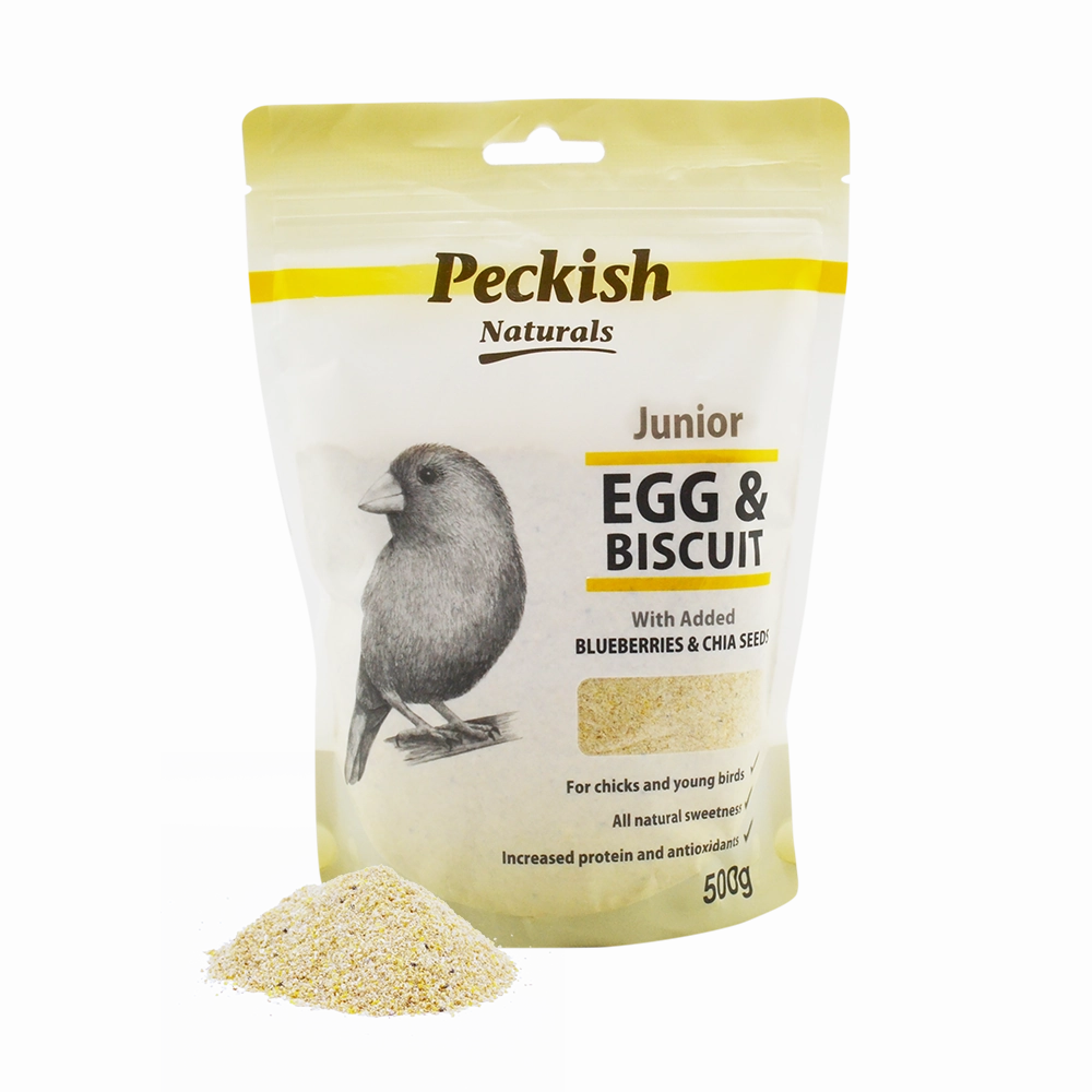 Peckish - Junior Egg & Biscuit with Blueberry & Chia Seeds (500g)