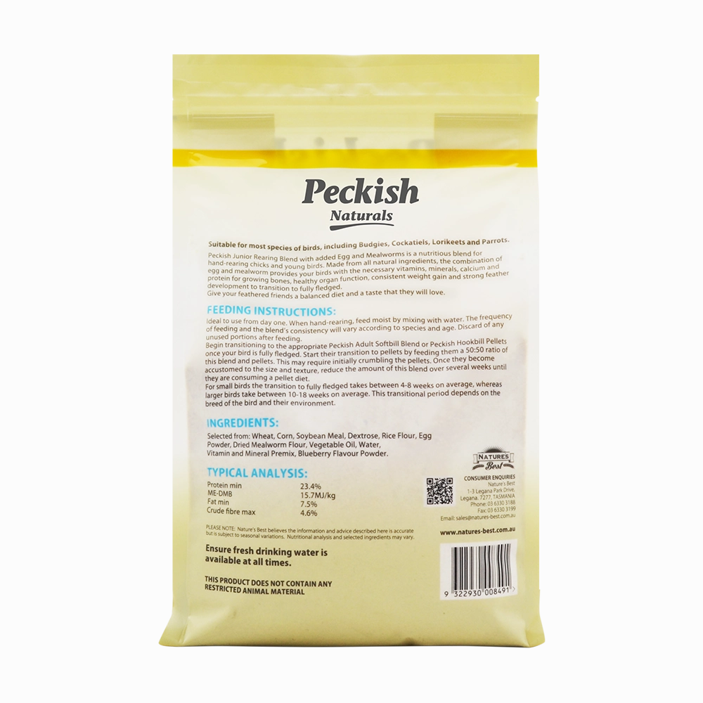 Peckish - Junior Rearing Blend Egg & Mealworms (2kg)