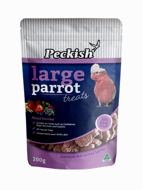 Peckish - Large Parrot Mixed Berry Treat 200g