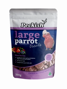 Peckish - Large Parrot Mixed Berry Treat 200g
