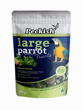Peckish - Large Parrot Natural Greens Treat 200g