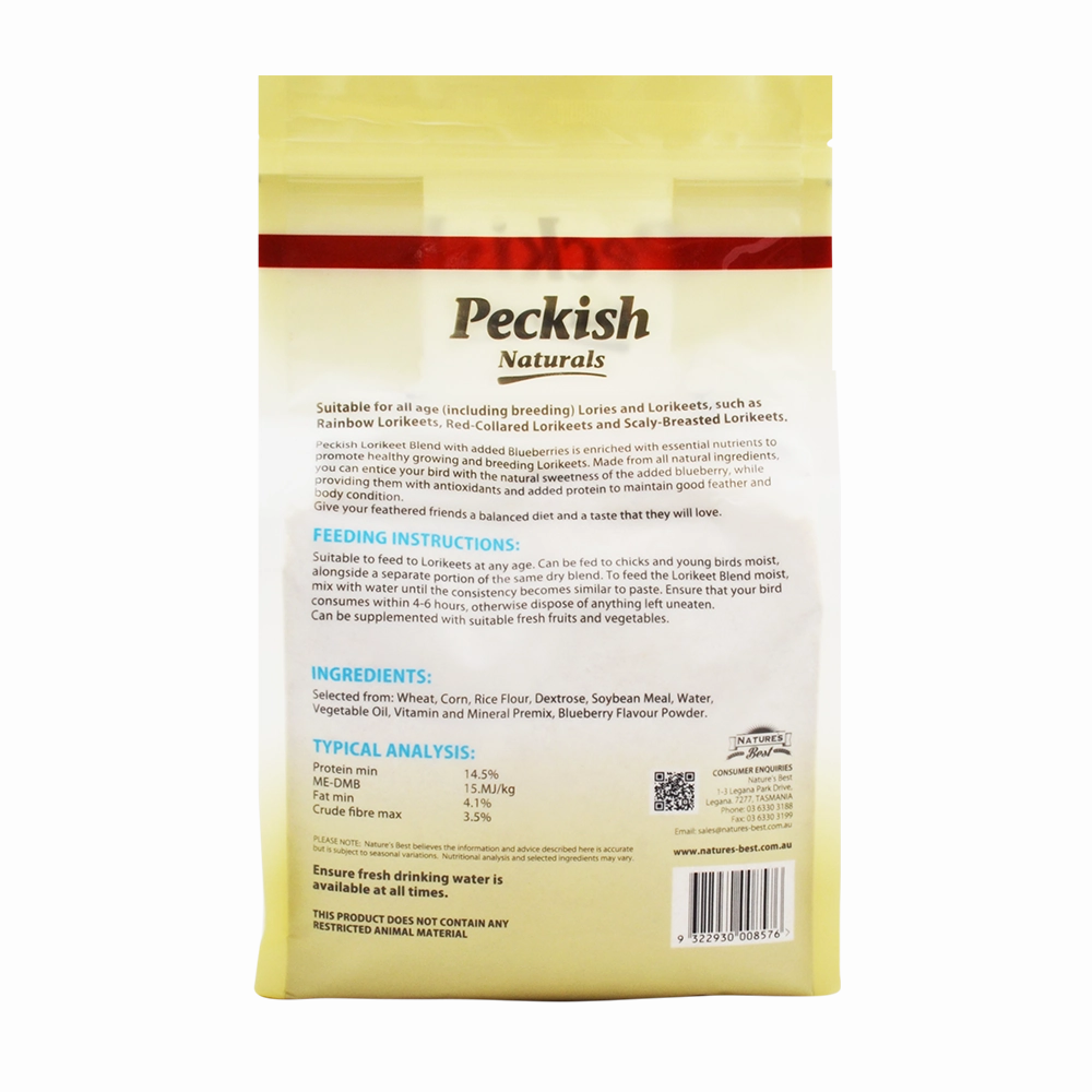 Peckish - Lorikeet Blend Blueberry (2kg)
