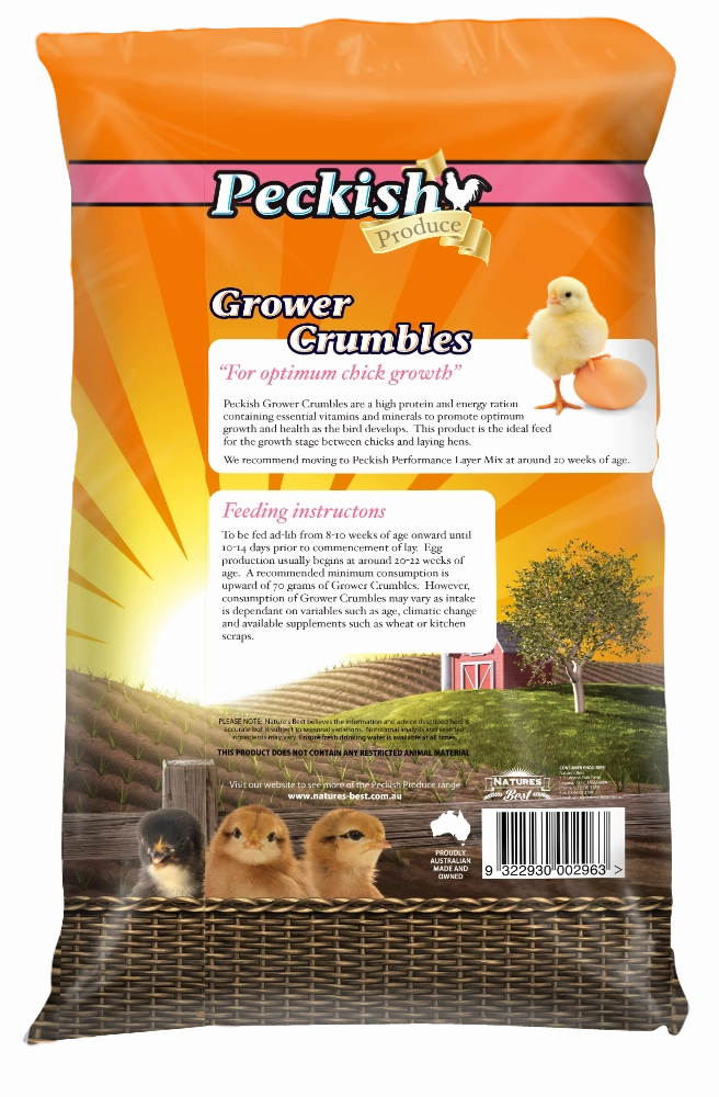 Peckish - Poultry Grower Crumbles (18kg)
