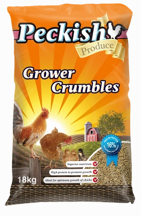 Peckish - Poultry Grower Crumbles (18kg)