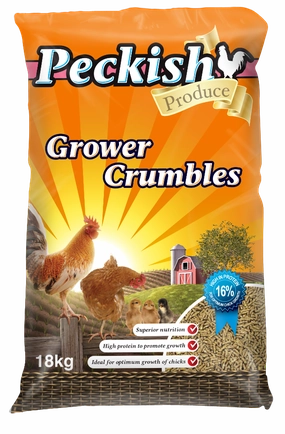 Peckish - Poultry Grower Crumbles (18kg)